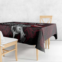 Denmark Viking Blood Tablecloth Nordic Runes and Shield of Ancestry in Tribal Knotwork
