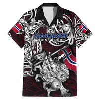 Personalized Norway Viking Blood Family Matching Mermaid Dress and Hawaiian Shirt Nordic Runes and Shield of Ancestry in Tribal Knotwork