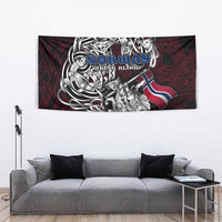 Norway Viking Blood Tapestry Nordic Runes and Shield of Ancestry in Tribal Knotwork