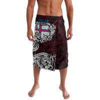 Personalized Faroe Islands Viking Blood Lavalava Nordic Runes and Shield of Ancestry in Tribal Knotwork