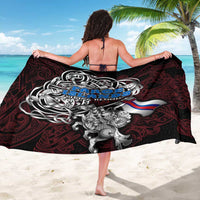 Faroe Islands Viking Blood Sarong Nordic Runes and Shield of Ancestry in Tribal Knotwork