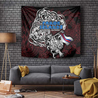 Faroe Islands Viking Blood Tapestry Nordic Runes and Shield of Ancestry in Tribal Knotwork