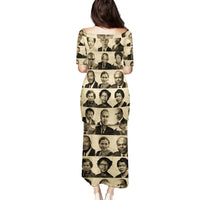 Civil Rights Leaders Family Matching Puletasi Dress and Hawaiian Shirt African-American - Wonder Print Shop