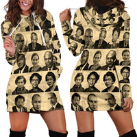 Civil Rights Leaders Hoodie Dress African-American - Wonder Print Shop