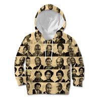 Civil Rights Leaders Kid Hoodie African-American - Wonder Print Shop