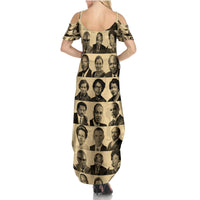 Civil Rights Leaders Summer Maxi Dress African-American - Wonder Print Shop