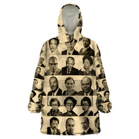 Civil Rights Leaders Wearable Blanket Hoodie African-American - Wonder Print Shop