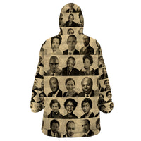 Civil Rights Leaders Wearable Blanket Hoodie African-American - Wonder Print Shop