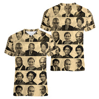 Civil Rights Leaders Women V Neck T Shirt African-American - Wonder Print Shop