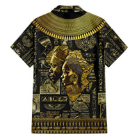 Egypt Pharaoh Hawaiian Shirt Egyptian Hieroglyphs and Symbols - Wonder Print Shop