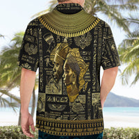 Egypt Pharaoh Hawaiian Shirt Egyptian Hieroglyphs and Symbols - Wonder Print Shop