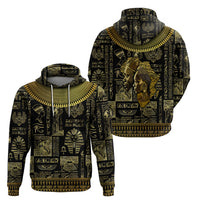 Egypt Pharaoh Hoodie Egyptian Hieroglyphs and Symbols - Wonder Print Shop