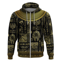 Egypt Pharaoh Hoodie Egyptian Hieroglyphs and Symbols - Wonder Print Shop