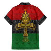 Pan African Ankh Family Matching Mermaid Dress and Hawaiian Shirt - Wonder Print Shop