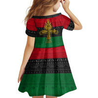 Pan African Ankh Family Matching Off Shoulder Short Dress and Hawaiian Shirt - Wonder Print Shop