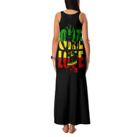 Reggae One Love Family Matching Tank Maxi Dress and Hawaiian Shirt African - Wonder Print Shop