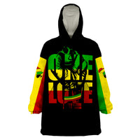 Reggae One Love Wearable Blanket Hoodie African - Wonder Print Shop