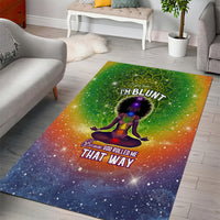I'm Blunt African Area Rug Black Women Mandala - Wonder Print Shop