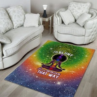I'm Blunt African Area Rug Black Women Mandala - Wonder Print Shop