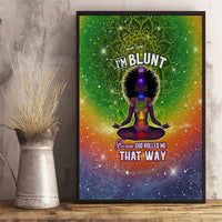 I'm Blunt African Canvas Wall Art Black Women Mandala - Wonder Print Shop