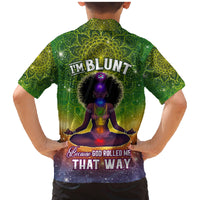 I'm Blunt African Family Matching Mermaid Dress and Hawaiian Shirt Black Women Mandala - Wonder Print Shop