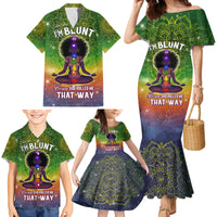 I'm Blunt African Family Matching Mermaid Dress and Hawaiian Shirt Black Women Mandala - Wonder Print Shop