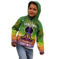I'm Blunt African Kid Hoodie Black Women Mandala - Wonder Print Shop