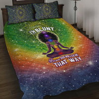 I'm Blunt African Quilt Bed Set Black Women Mandala - Wonder Print Shop