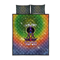 I'm Blunt African Quilt Bed Set Black Women Mandala - Wonder Print Shop