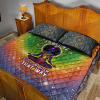 I'm Blunt African Quilt Bed Set Black Women Mandala - Wonder Print Shop