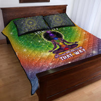 I'm Blunt African Quilt Bed Set Black Women Mandala - Wonder Print Shop