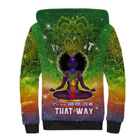 I'm Blunt African Sherpa Hoodie Black Women Mandala - Wonder Print Shop