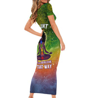 I'm Blunt African Short Sleeve Bodycon Dress Black Women Mandala - Wonder Print Shop