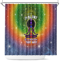 I'm Blunt African Shower Curtain Black Women Mandala