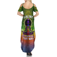 I'm Blunt African Summer Maxi Dress Black Women Mandala - Wonder Print Shop