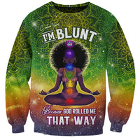I'm Blunt African Sweatshirt Black Women Mandala - Wonder Print Shop