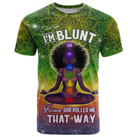 I'm Blunt African T Shirt Black Women Mandala - Wonder Print Shop