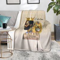 Lion Black King Blanket African Heritage
