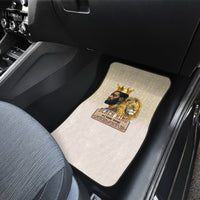 Lion Black King Car Mats African Heritage - Wonder Print Shop