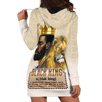 Lion Black King Hoodie Dress African Heritage - Wonder Print Shop