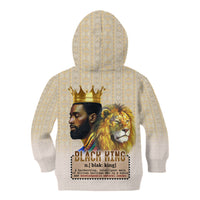 Lion Black King Kid Hoodie African Heritage - Wonder Print Shop