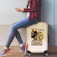 Lion Black King Luggage Cover African Heritage - Wonder Print Shop