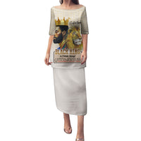Lion Black King Puletasi African Heritage - Wonder Print Shop