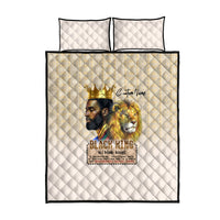 Lion Black King Quilt Bed Set African Heritage - Wonder Print Shop