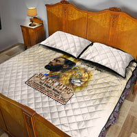 Lion Black King Quilt Bed Set African Heritage - Wonder Print Shop
