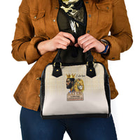 Lion Black King Shoulder Handbag African Heritage