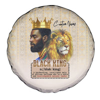 Lion Black King Spare Tire Cover African Heritage - Wonder Print Shop