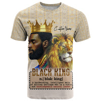 Lion Black King T Shirt African Heritage - Wonder Print Shop