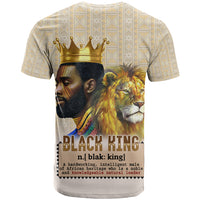 Lion Black King T Shirt African Heritage - Wonder Print Shop