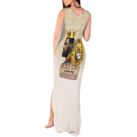 Lion Black King Tank Maxi Dress African Heritage - Wonder Print Shop